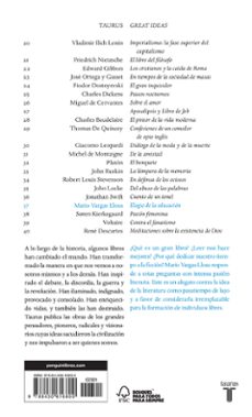 elogio de la educacion (great ideas 37)-mario vargas llosa-9788430616800