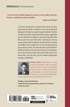 el silencio de las sirenas: escritos y fragmentos postumos-franz kafka-9788497937900