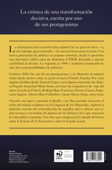 memorias de anteayer-federico trillo figueroa-9788423438020