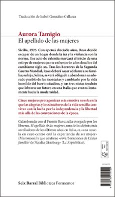 el apellido de las mujeres-aurora tamigio-9788432244520
