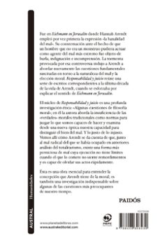 responsabilidad y juicio-hannah arendt-9788408308430