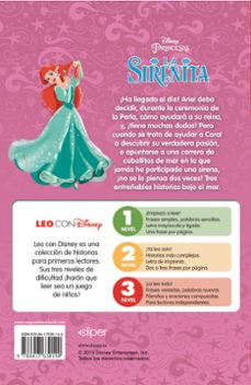 princesas. tres entrañables historias (leo con disney - nivel 3): ariel y la perla de la sabiduria/una cancion especial/ariel y la carrera de caballitos-9788417630140