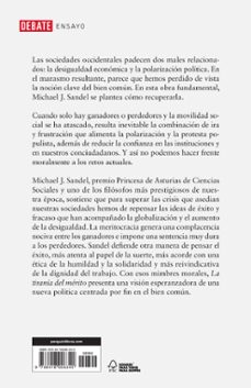 la tiranía del merito ¿qué ha sido del bien común?-michael j. sandel-9788418006340