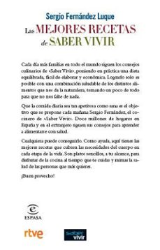 las mejores recetas de saber vivir-sergio fernandez luque-9788467028140