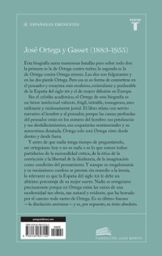josé ortega y gasset (colección españoles eminentes)-jordi gracia-9788430607150
