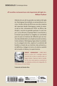 verdes colinas de africa-ernest hemingway-9788499894850