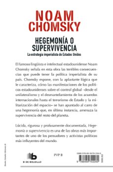 hegemonia o supervivencia-noam chomsky-9788490702260