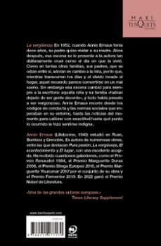 la vergüenza-annie ernaux-9788411077170