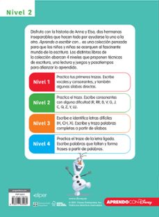 aprendo a escribir con frozen 2 - nivel 2 (aprendo a escribir con disney)-9788417630980