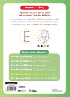 escribo con stitch. colorea con las letras (disney. primeros apre ndizajes)-9788419487490