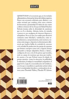qwertyuiop (ensayos 4)-rafael sanchez ferlosio-9788499926490