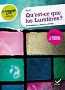 qu est-ce que les lumières ?-emmanuel kant-9782218991400