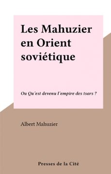 -albert mahuzier-9782258184800