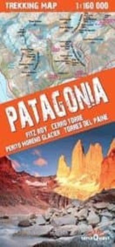 patagonia: fitz roy, cerro torre, glaciar perito moreno, torres d el paine. mapa escursionista plastificado (1:160.000)-9788361155300
