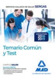 servicio gallego de salud. temario comun y test (sergas)-9788414216200