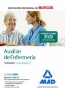 auxiliar de enfermeria de la diputacion provincial de burgos. temario volumen 2-9788414236000