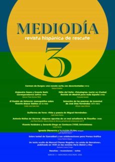 mediodia. revista hispanica de rescate. 3-9788418387500