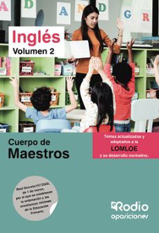 cuerpo de maestros. ingles. volumen 2. lomloe-ediciones rodio-9788418794100