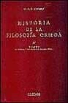 historia de la filosofia griega (vol. iv) platon. el hombre y sus dialogos: primera epoca-william keith chambers guthrie-9788424914400
