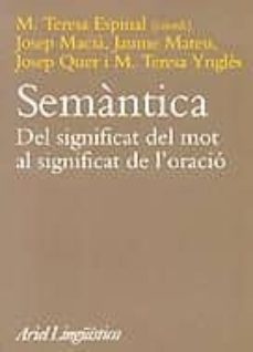 semantica: del significat del mot al significat de l oracio-9788434482500