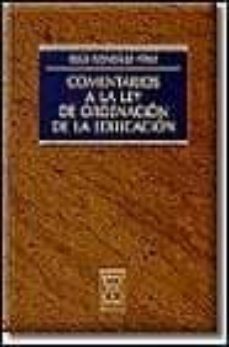 comentarios a la ley de ordenacion de la edificacion-jesus gonzalez perez-9788447013500