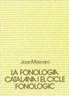 fonologia catalana i el cicle fonologic la-9788474880700