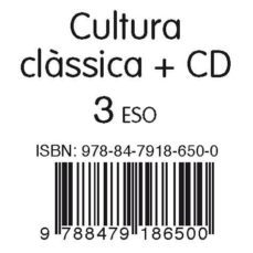 cultura classica + cd catal ed.2010 3º eso-9788479186500