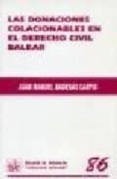 las donaciones colacionables en el derecho civil balear-9788484567400
