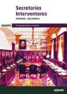 secretarios interventores: temario (vol. ii)-9788490258200
