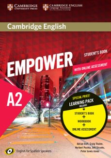 cambridge english empower for spanish speakers a2 student s book with online assessment and practice and workbook-9788490360200