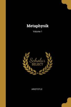 metaphysik; volume 1-9780270728910