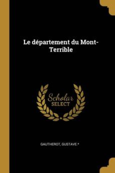 le departement du mont-terrible-9780274558810