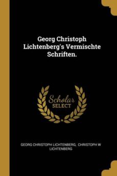 georg christoph lichtenbergs vermischte schriften-9780274752010