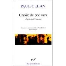 choix de poemes reunis par l auteur  (bilingue aleman-frances)-9782070403110