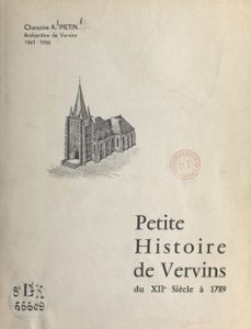 petite histoire de vervins (ebook)-alphonse pietin-9782402548410