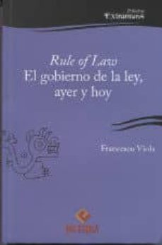 rule of law: el gobierno de la ley, ayer y hoy-francesco viola-9786123250010