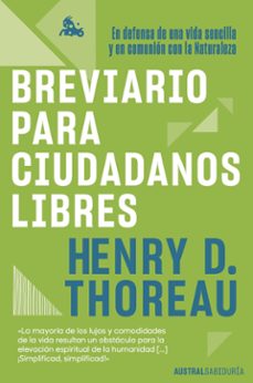 breviario para ciudadanos libres-henry david thoreau-9788408278610