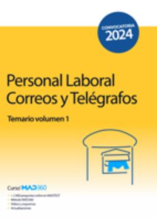 personal laboral de correos y telegrafos. temario volumen 1 sociedad estatal de correos y telegrafos-9788414275610