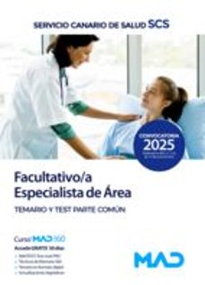 facultativo/a especialista de area del servicio canario de salud temario parte comun y test-9788414297810