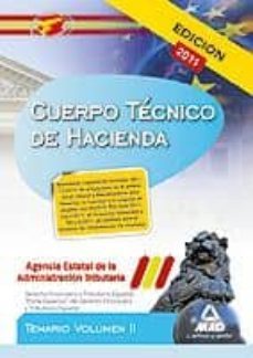 cuerpo tecnico de hacienda.agencia estatal de administracion trib utaria temario volumen ii. derecho financiero y tributario español-9788467662610