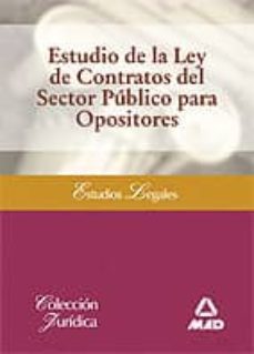 estudio de la ley de contratos del sector publico para opositores-9788467670110