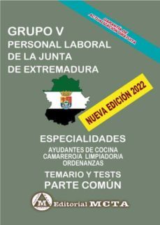 grupo v personal laboral temario comun (temas y tests) junta de extremadura-9788482195810