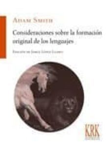 consideraciones sobre la formacion original de los lenguajes-9788483676110