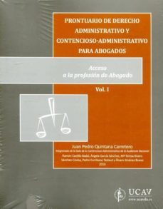 prontuario de derecho administrativo y contencioso-administrativo para abogados-9788490404010