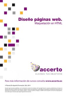 diseño paginas web. maquetacion html (ebook)-9788490630310