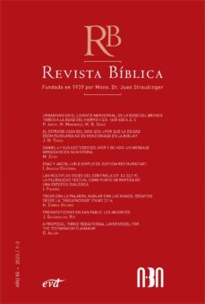 revista bíblica 2023/1-2 - año 85 (ebook)-asociación bíblica argentina aba-9788490739310