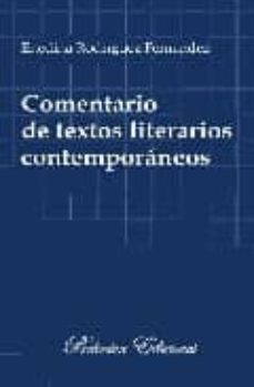 comentario de textos literarios contemporaneos-enedina rodriguez fernandez-9788493677510