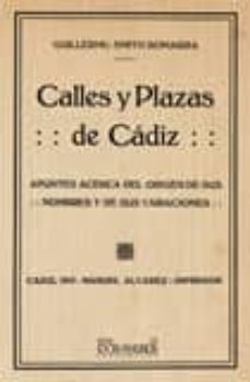 calles y plazas de cadiz-9788498625110