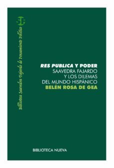 res publica y poder: saavedra fajardo y los dilemas del mundo his panico-belen rosa de gea-9788499401010