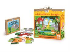 els animals de la jungla (trencaclosques gegant i llibre)-9789461887610